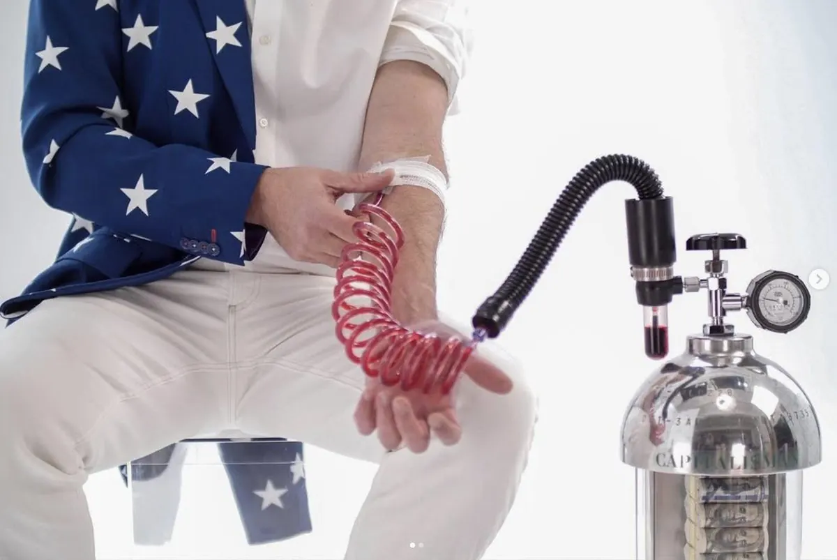 Capitalist Man — the blood coil, close up